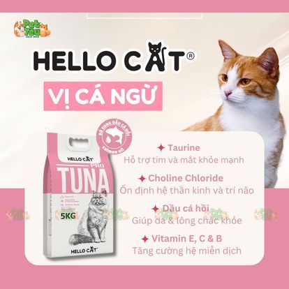 Thức ăn mèo HELLO CAT bao 5kg