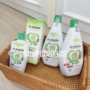 Nước tắm gội thảo dược Dr Papie 230ml 500ml cho bé sơ sinh [ CHÍNH HÃNG ] sữa tắm Dr papie