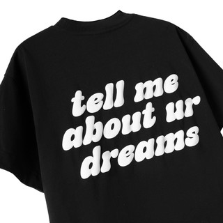 Áo thun boxy nam nữ CLUTCH! Hey! What's Your Dream Tee, áo phông cotton in nổi 3D form rộng thể thao