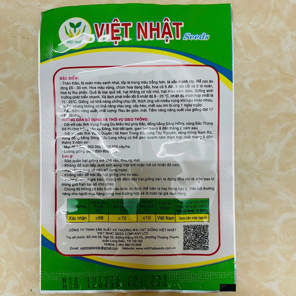 Hạt giống rau xà lách Ytaly chịu nhiệt chịu mưa