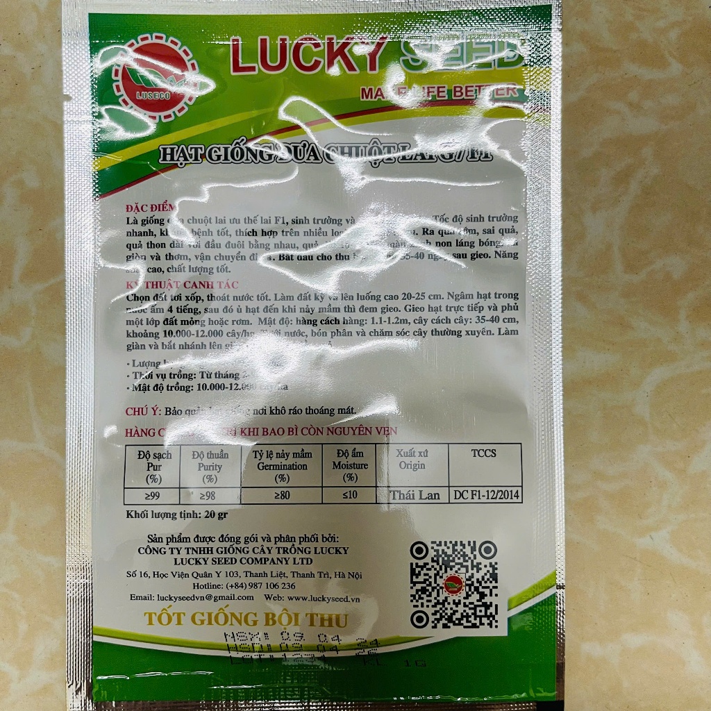 Hạt giống Dưa Chuột Nếp Lai F1