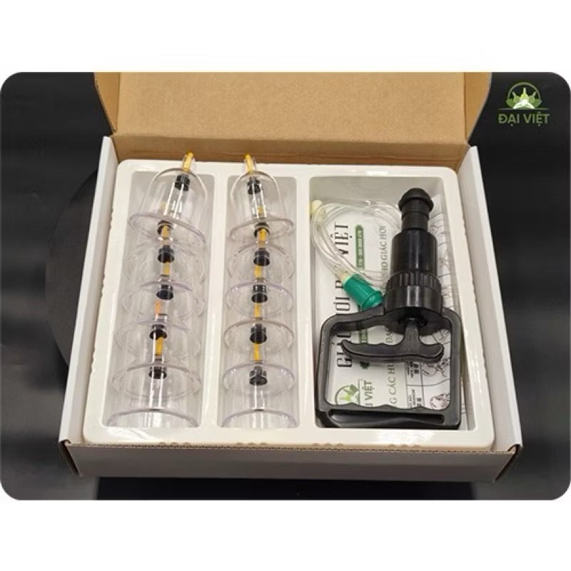 Bộ giác hơi chân không 24 ly và 12 ly Đại Việt – Dụng cụ chăm sóc sức khỏe tiện lợi tại nhà