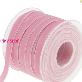 Dây ruy băng nhung 1cm 2cm lẻ 2 mét 5 mét làm nơ trang trí làm đồ thủ công handmade Pinky Shop
