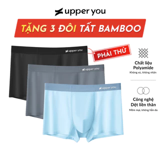 [Set 3] Quần Lót Nam Boxer Airy Thun Lạnh Cao Cấp Upper You Thoáng Mát Co Dãn 4 chiều - BXM001