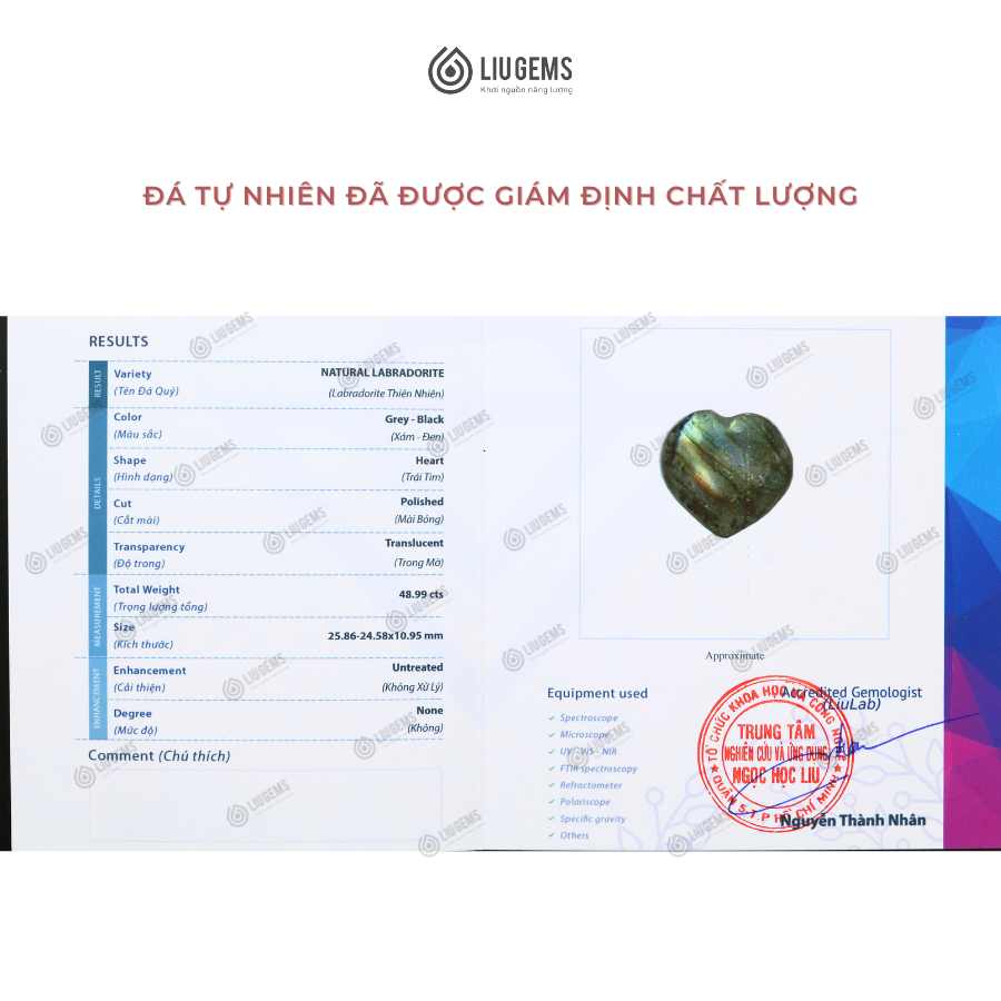 Đá Tự Nhiên Hình Trái Tim Liugems Mang Đến Năng Lượng Tích Cực, Thuận Lợi, May Mắn DT03