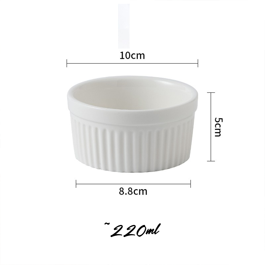 [Bảo Hành Bể Vỡ] Khuôn Sứ Làm Bánh Nướng, Cốc Caramen,Hũ Đựng Sữa Chua HUSU002