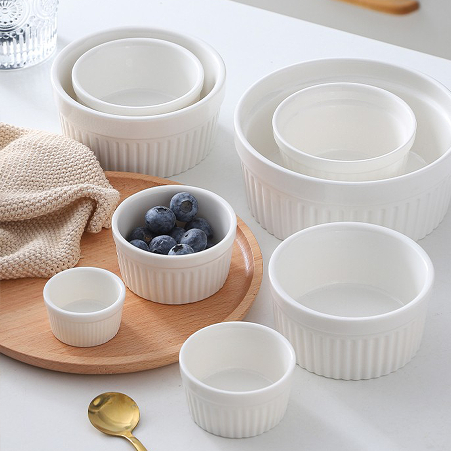 [Bảo Hành Bể Vỡ] Khuôn Sứ Làm Bánh Nướng, Cốc Caramen,Hũ Đựng Sữa Chua HUSU002