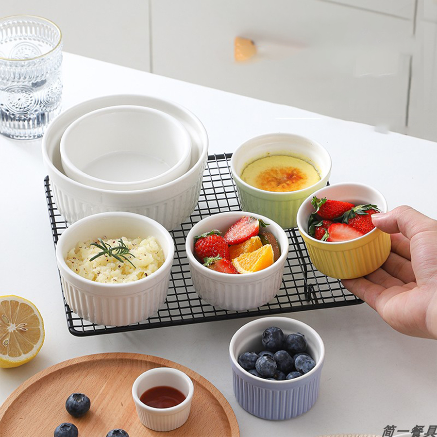 [Bảo Hành Bể Vỡ] Khuôn Sứ Làm Bánh Nướng, Cốc Caramen,Hũ Đựng Sữa Chua HUSU002