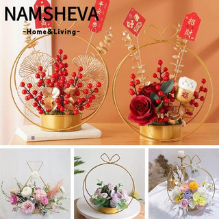 Giỏ Cắm Hoa - giỏ sắt cắm hoa tươi, hoa lụa - hàng loại 1- giỏ tròn, giỏ tim,tam giác (không kèm hoa) trang trí sự kiện