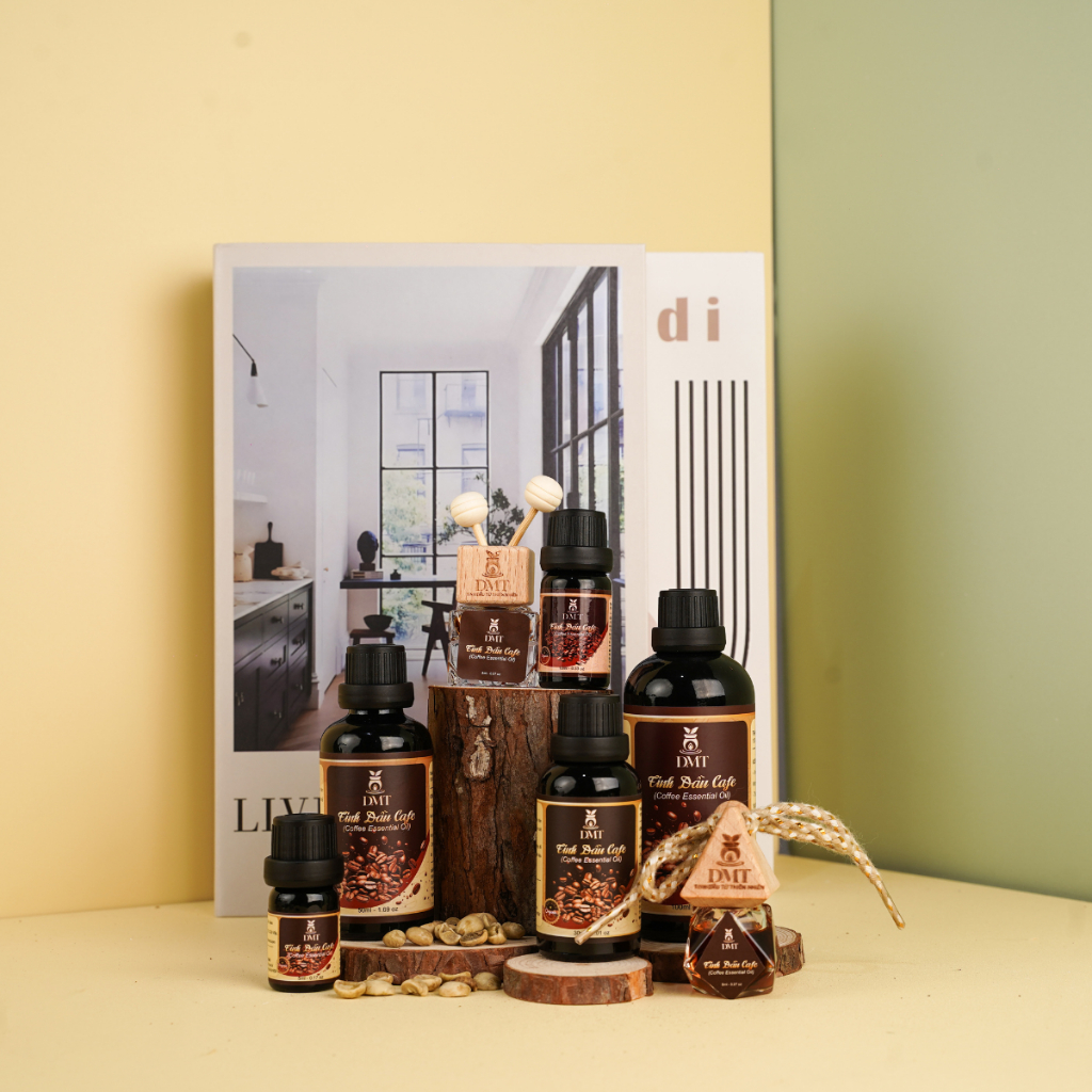 Tinh dầu cà phê thơm phòng DMT - tinh dầu cafe thiên nhiên xông phòng, treo xe ô tô 5ml/10ml