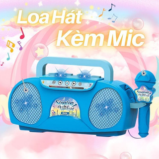 Đồ Chơi Loa Hát Karaoke Kèm Mic Kuromi Có Đèn, Kết Nối Với Điện Thoại Qua Rack 3.5 Tiện Lợi- Đồ Chơi Thông Minh Cho Bé