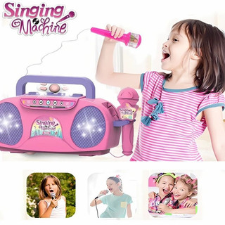Đồ Chơi Loa Hát Karaoke Kèm Mic Kuromi Có Đèn, Kết Nối Với Điện Thoại Qua Rack 3.5 Tiện Lợi- Đồ Chơi Thông Minh Cho Bé