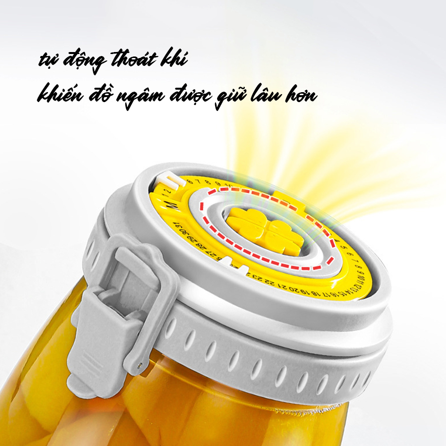 [Bảo Hành Bể Vỡ] Hũ Thủy Tinh, Lọ Thủy Tinh Có Nắp Cài Chắc Chắn Bảo Quản Thực Phẩm,Nhiều Kích Cỡ LOT006