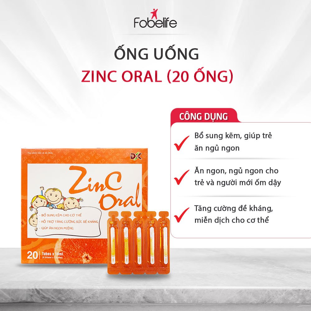 Dung Dịch Zinc Fobe Oral Bổ Sung Kẽm, Giúp Ăn Ngủ Ngon, Tăng Cường Đề Kháng Cho Trẻ N1