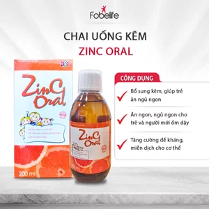 Dung Dịch Zinc Fobe Oral Bổ Sung Kẽm, Giúp Ăn Ngủ Ngon, Tăng Cường Đề Kháng Cho Trẻ N1