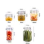 Lọ Thủy Tinh, Hũ Thủy Tinh Nắp Cài Inox Kín Hơi Dáng Vuông Cao Cấp LOV005