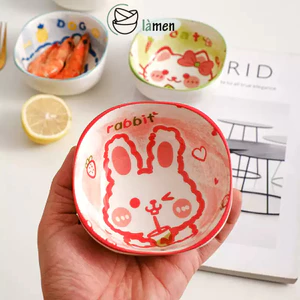 Bát Sứ Ăn Dặm, Chén Ăn Dặm Cỡ Nhỏ Cho Bé, Bát In Hình Động Vật Dễ Thương BAT053