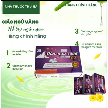 Sản phẩm hỗ trợ Ngủ ngon dưỡng tâm an thần Giấc Ngủ Vàng