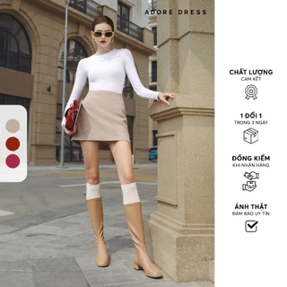 412SK0001 - Chân váy mini A dạ len 3 màu ADORE DRESS
