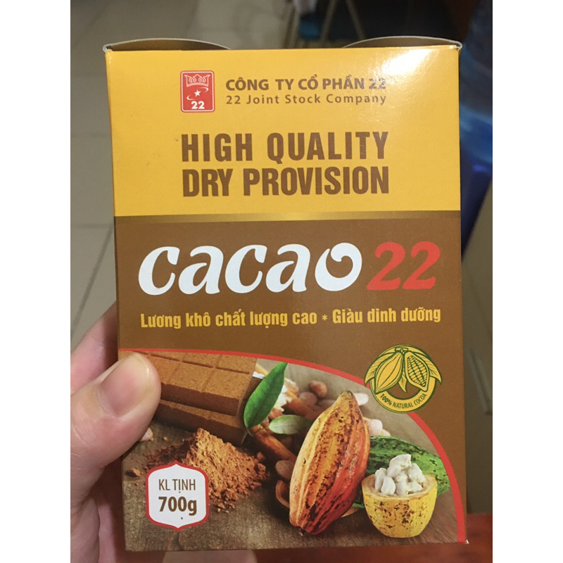 Lương khô Cacao 700g ( hộp 10 phong)
