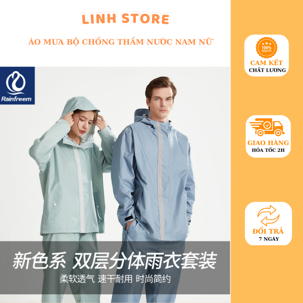 Áo Mưa Bộ Người Lớn Nam Nữ Chống