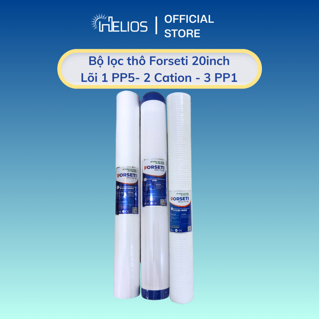 Ảnh Combo 3 lõi lọc đầu nguồn 20 inch FORSETI dùng cho cốc lọc 20inch 2
