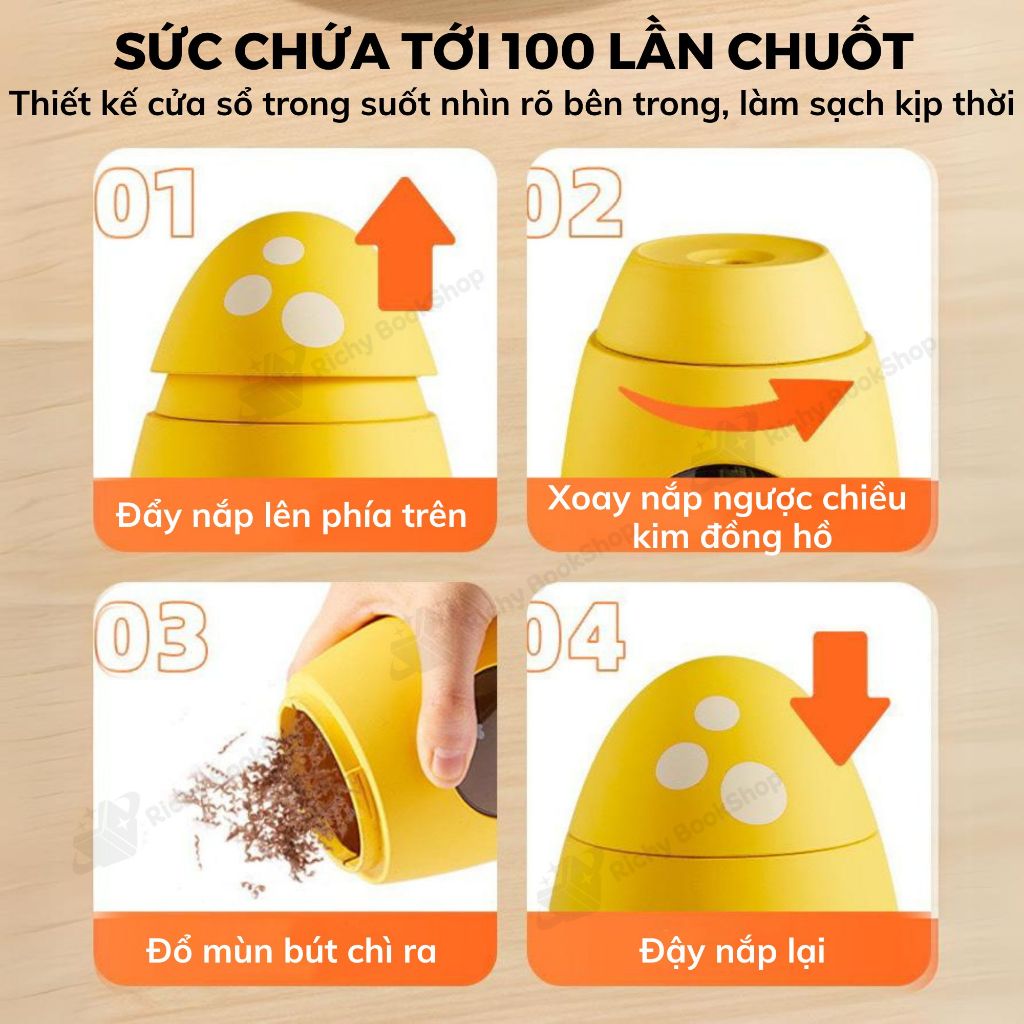 Gọt bút chì tự động bằng điện Mideer Automtic Pencil Sharpener MD6221