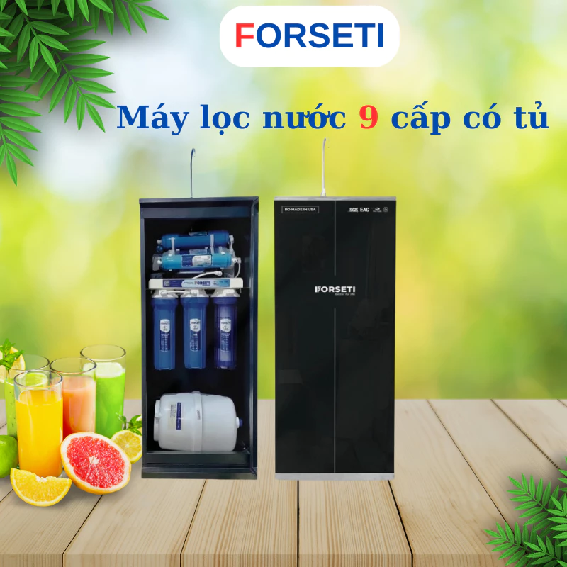 Máy Lọc Nước RO 9 Cấp Forseti Việt Nam - Tủ Kính Hiện Đại, Bảo Hành 2 Năm, Đạt Tiêu Chuẩn Bộ Y Tế — ảnh 1