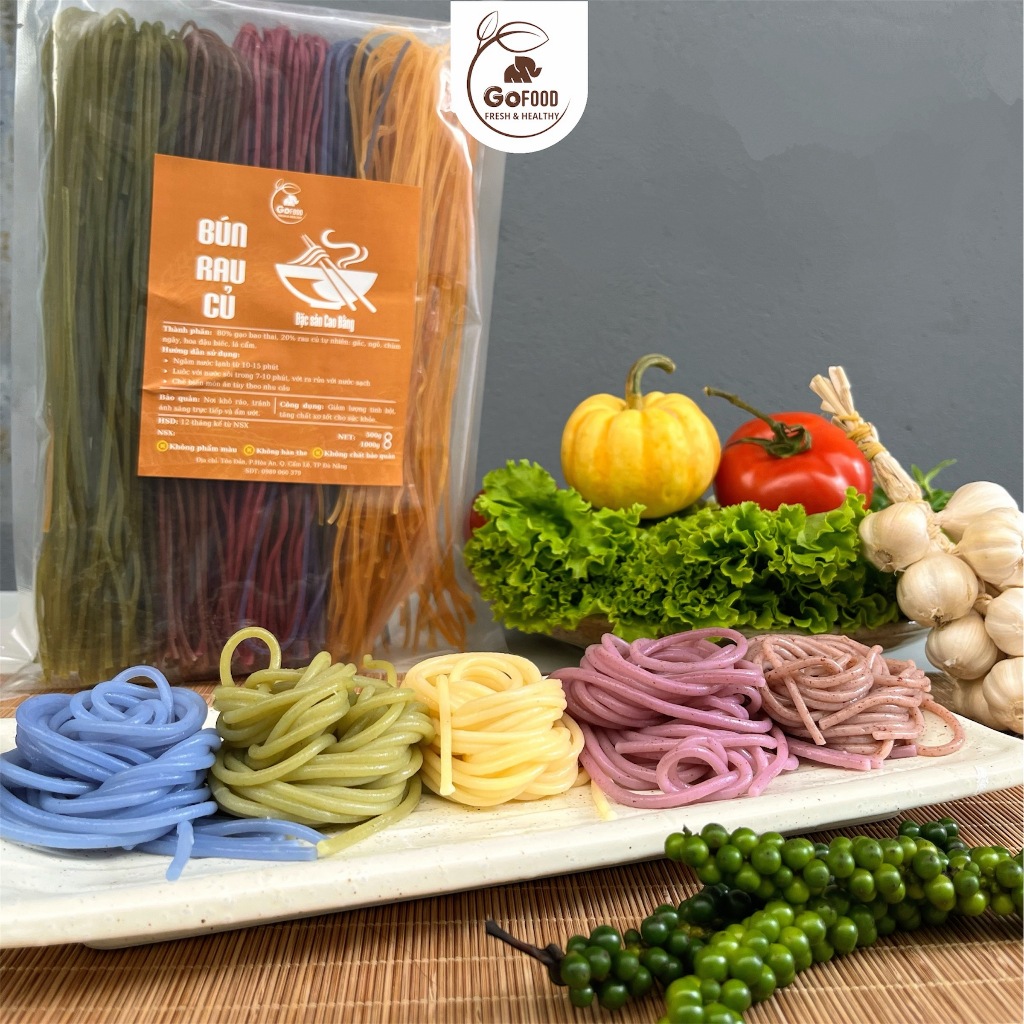 Bún gạo rau củ Cao Bằng healthy Go Food 500g | Shopee Việt Nam