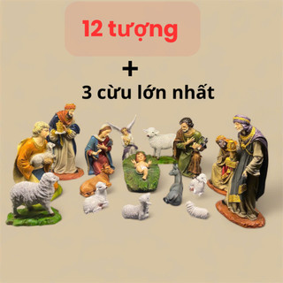 Bộ 14 Tượng Hang Đá Giáng Sinh – Đủ Nhân Vật, Đẹp Ý Nghĩa Cho Mùa Noel