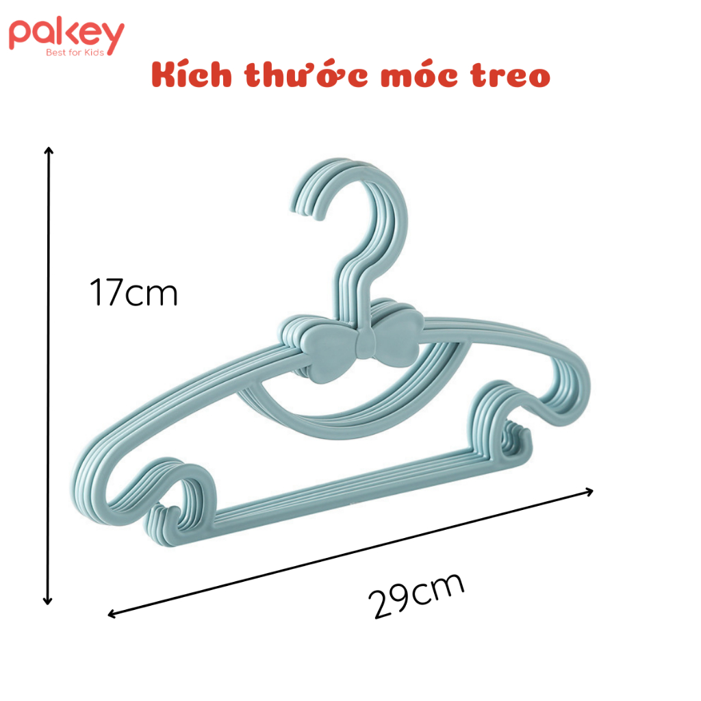 [QUÀ TẶNG KO BÁN] Combo 10 Mắc Treo Quần Áo Cho Bé, Móc Treo Đồ Cho Trẻ Sơ Sinh Màu Sắc Pastel Chống Nhăn