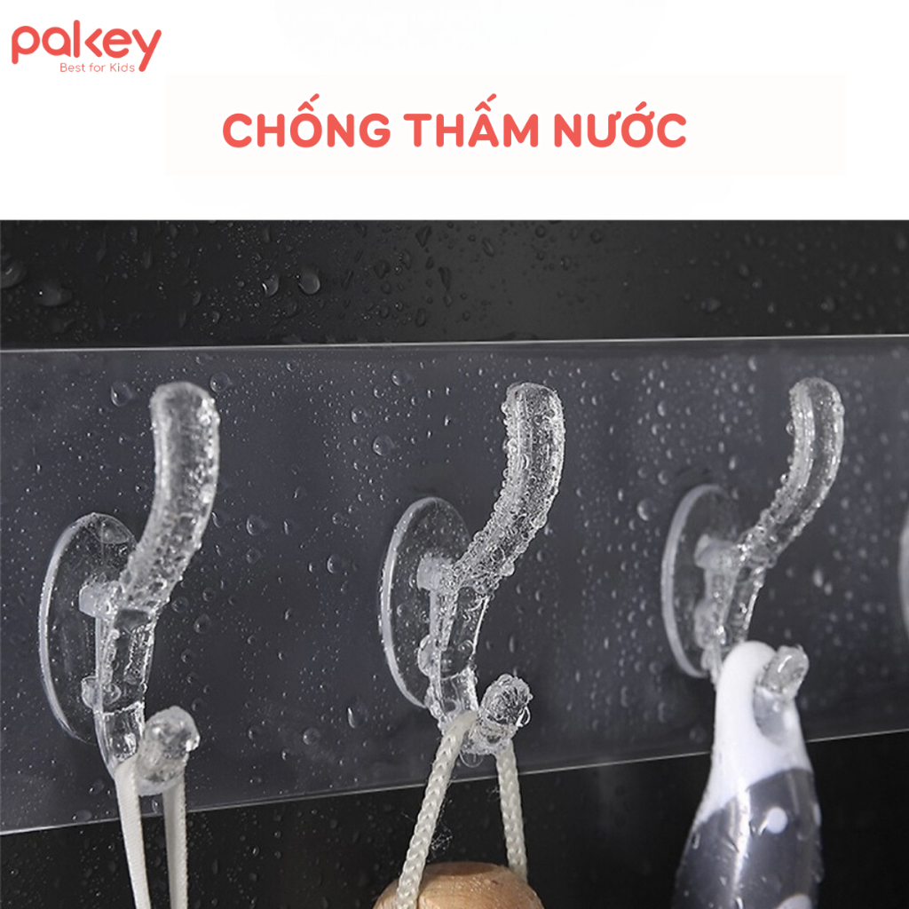 [QUÀ TẶNG KO BÁN] Miếng Dán Tường Treo Quần Áo, Móc Dán Tường Trong Suốt Treo Đồ Tiện Lợi Chắc Chắn