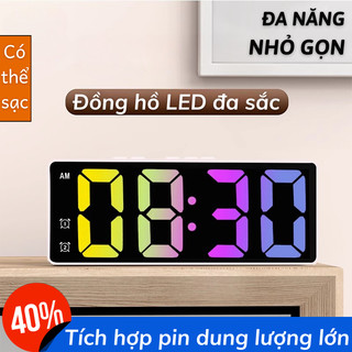 Đồng Hồ LED Mặt Gương Myd.23, Báo Thức, Đo Nhiệt Độ, Trang Trí Bàn Làm Việc & Phòng Ngủ Chill