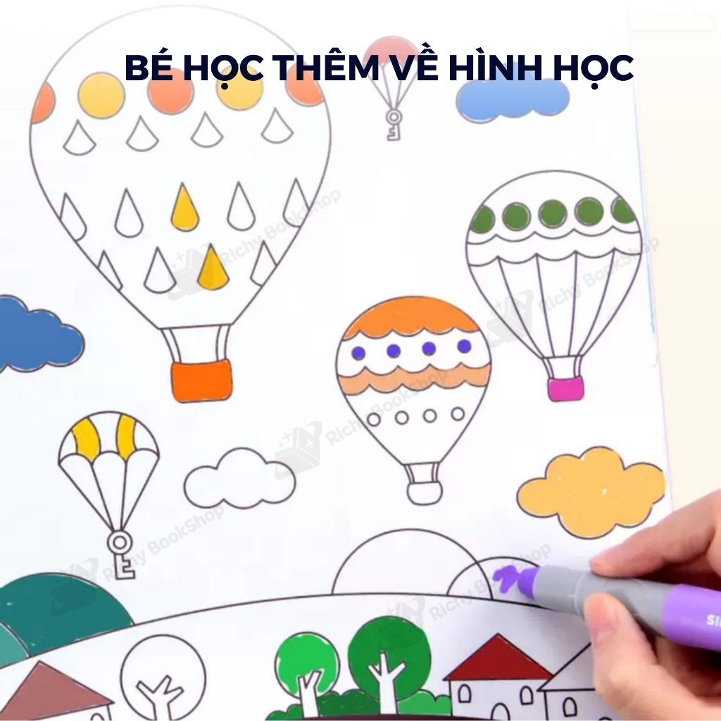 Vở tô màu 80 tranh cho bé Mideer Drawing Coloring, Đồ chơi thủ công mỹ thuật cho bé