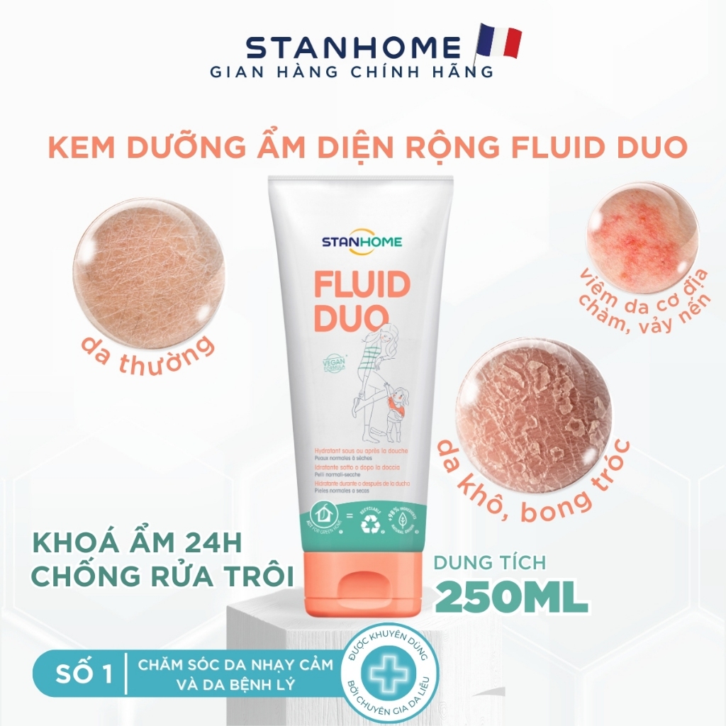 Review Kem Dưỡng Ẩm STANHOME Fluid Duo: Cứu Tinh Da Khô, Nhạy Cảm, Viêm Da Cơ Địa