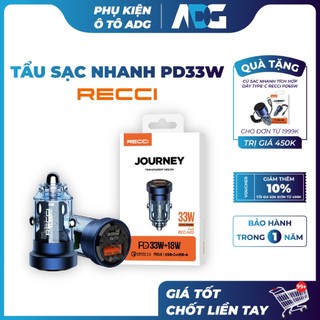 Tẩu sạc nhanh ô tô PD33W RECCI RCC-N17 | Phụ kiện ô tô ADG