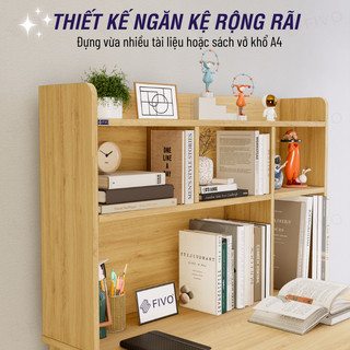 [TRẢ GÓP 0%] Bộ Bàn Ghế Học Tập, Làm Việc Gỗ Kết Hợp Kệ Sách Đa Năng FIVO FD05, Nhiều Ngăn Kệ, Kích Thước Cao 150cm