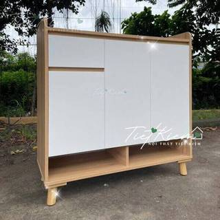 Tủ giầy cửa mở chân gỗ ngang 90cm tu.giay299