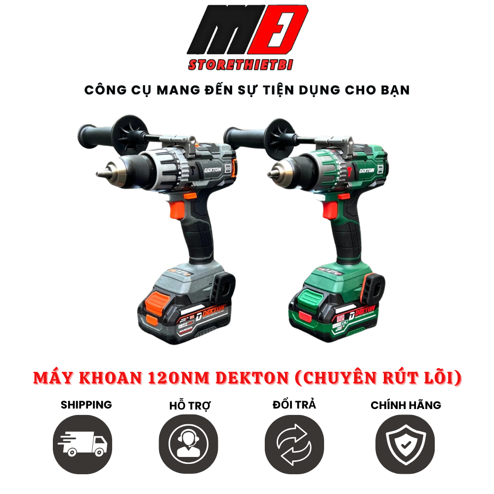 Máy Khoan 120Nm Chuyên Rút Lõi DEKTON M21-ID13120PLUS Bản Hộp Giấy Chân ...