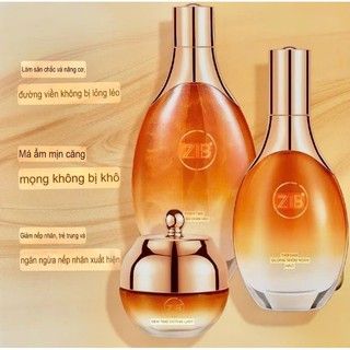 (Bộ 3 món )ZIB Tinh chất căng bóng giảm vết nhăn chống  chảy xệ mờ đốm nâu nám tàn nhang Cao Cap