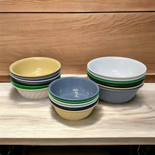 COMBO 10 Tô melamine nhựa phíp loại tô sâu xoắn dùng làm tô bán phở, bán bún - HùngHome