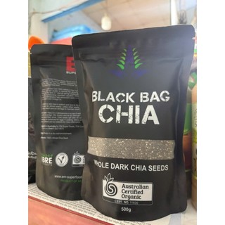 Hạt Chia Đen Nhập Khẩu Úc BLACK BAG CHIA Túi 500G |Kim An Minh Food