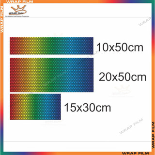 Decal bảy màu dán đổi màu đèn ô tô, xe máy - Decal cao cấp không phai màu không thấm nước