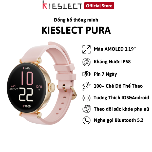 Ảnh Đồng hồ thông minh nữ Kieslect Pura I Nghe gọi bluetooth I AMOLED I Kháng nước 2