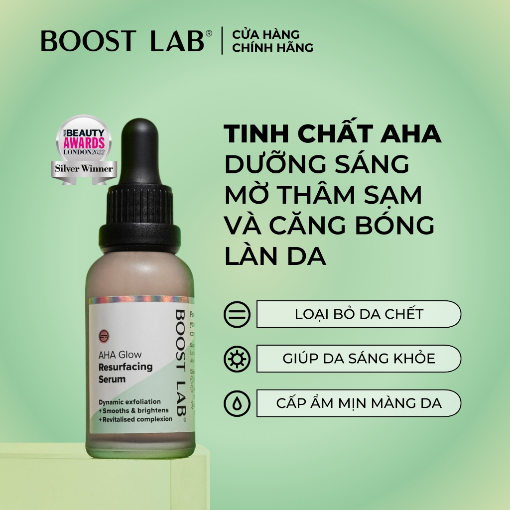 Tinh Chất AHA Dưỡng Sáng Mờ Thâm Sạm và Căng Bóng Làn Da | BOOST LAB ...