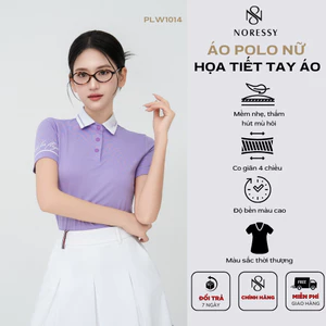 Áo Polo Nữ Vải Polyester Nhập Khẩu Chất Liệu Co Dãn Đàn Hồi Thoải Mái Vận Động NORESSY - PLW1014