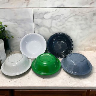 Tô Nhựa Phíp Loa Loe – Bát Phíp Đựng Thức Ăn Đủ Size Màu Xanh Đen Trắng Be – Tô 8 Bèo
