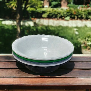 Tô Nhựa Phíp Loa Loe – Bát Phíp Đựng Thức Ăn Đủ Size Màu Xanh Đen Trắng Be – Tô 8 Bèo