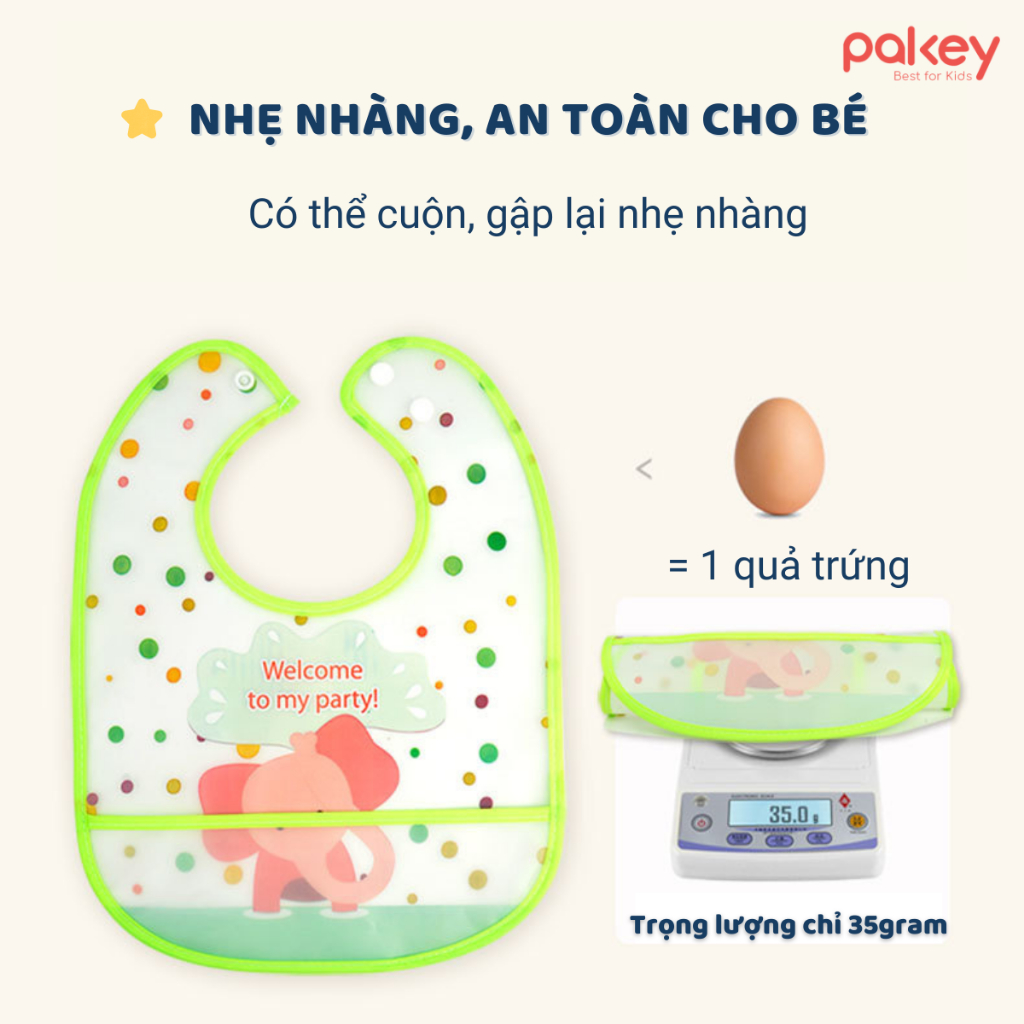 Yếm Ăn Dặm Xinh Xắn Cho Bé, Yếm Ăn Dặm Chất Liệu Mềm Nhẹ An Toàn Chống Thấm Nước Dễ Dàng Vệ Sinh