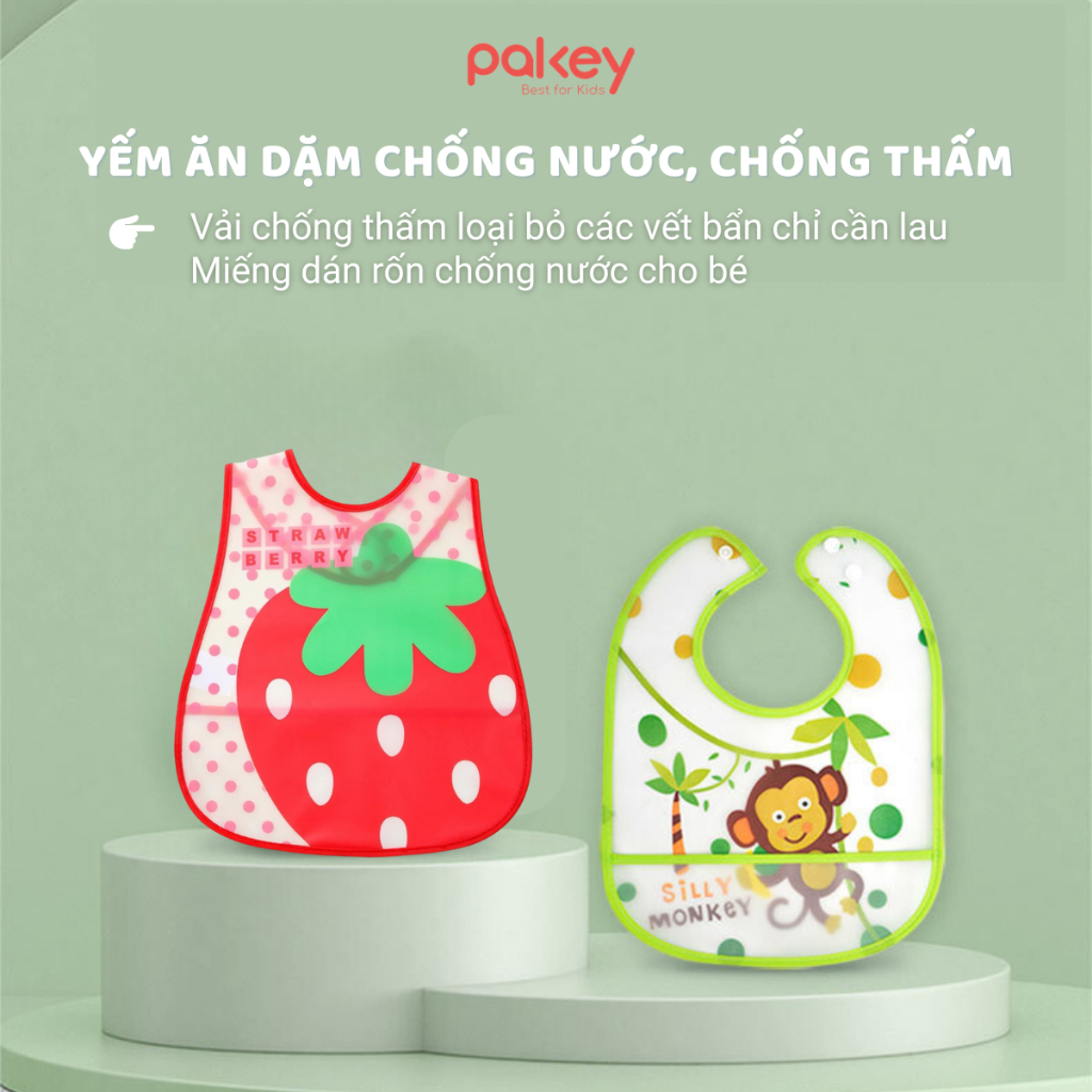 Yếm Ăn Dặm Xinh Xắn Cho Bé, Yếm Ăn Dặm Chất Liệu Mềm Nhẹ An Toàn Chống Thấm Nước Dễ Dàng Vệ Sinh
